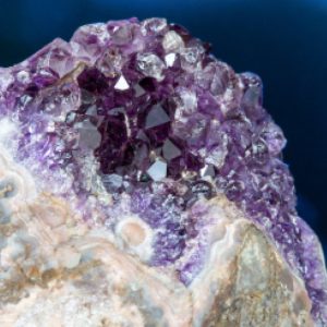 Amethyst with Agate from the John Ruskin Mineral Collection