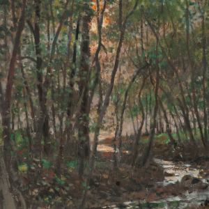 Arthur Severn, Brantwood Estate - Beck Leven Running into the Lake